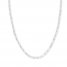 18 Link Chain Necklace 14K White Gold Appx. 3.85mm