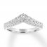 Leo Diamond Anniversary Band 1/2 ct tw Round-cut 14K White Gold