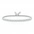 Diamond Bolo Bracelet 1/2 ct tw Sterling Silver