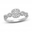 Diamond Ring 1/4 ct tw Round-cut 10K White Gold