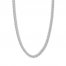 22" Curb Chain 14K White Gold Appx. 6.75mm