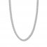 22" Curb Chain 14K White Gold Appx. 6.75mm
