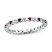 Stackable Garnet Ring 1/20 ct tw Diamonds Sterling Silver