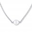 Cultured Pearl Necklace Sterling Silver