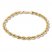 Rope Chain Bracelet 14K Yellow Gold 8.5" Length