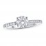 Lab-Created Diamonds by KAY Engagement Ring 1-1/4 ct tw Round-cut 14K White Gold