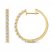 Diamond Hoop Earrings 1/2 ct tw 10K Yellow Gold