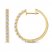 Diamond Hoop Earrings 1/2 ct tw 10K Yellow Gold