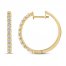 Diamond Hoop Earrings 1/2 ct tw 10K Yellow Gold