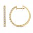 Diamond Hoop Earrings 1/2 ct tw 10K Yellow Gold