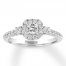 Leo Diamond Engagement Ring 3/4 ct tw 14K White Gold