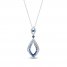 Le Vian Sapphire Necklace 14K Vanilla Gold 18"