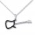 Guitar Necklace 1/8 ct tw Diamonds Sterling Silver