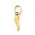 Italian Horn Charm 14K Yellow Gold