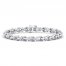 Love + Be Loved Diamond Tennis Bracelet 1/3 ct tw Sterling Silver 7.25"