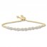 Diamond Infinity Bolo Bracelet 1/4 ct tw 10K Yellow Gold