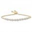 Diamond Infinity Bolo Bracelet 1/4 ct tw 10K Yellow Gold
