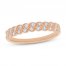 Diamond Anniversary Ring 1/4 ct tw Round-cut 10K Rose Gold