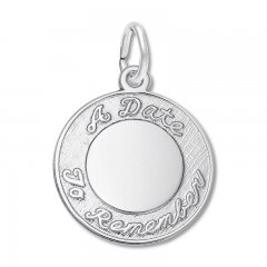 A Date to Remember Sterling Silver Charm