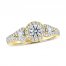 THE LEO Ideal Cut Diamond 3-Stone Engagement Ring 1 ct tw 14K Yellow Gold