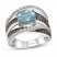 Le Vian Aquamarine Ring 3/4 ct tw Diamonds 14K Vanilla Gold