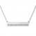 Diamond Bar "Love" Necklace 1/20 Carat tw Sterling Silver