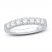 Diamond Anniversary Ring 1 ct tw Round-cut 18K White Gold