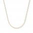 Cable Chain Necklace 14K Yellow Gold 20" Length
