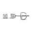 Certified Diamond Round-cut Earrings 1/2 ct tw 14K White Gold