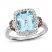 Le Vian Aquamarine Ring 1/2 ct tw Diamonds 14K Vanilla Gold