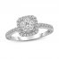 Diamond Engagement Ring 3/4 ct tw Round-cut 14K White Gold