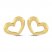 Heart Earrings 10K Yellow Gold