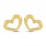 Heart Earrings 10K Yellow Gold