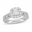 Neil Lane Premier Diamond Engagement Ring 1-5/8 ct tw Princess/Marquise/Round 14K White Gold