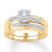 Diamond Bridal Set 1/5 ct tw Diamonds 10K Yellow Gold
