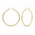 Hoop Earrings 14K Yellow Gold 40mm