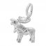 Moose Charm Sterling Silver