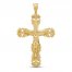 Men's Cross Pendant 10K Yellow Gold