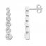 Leo Diamond Earrings 1-1/3 ct tw Round-cut 14K White Gold