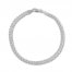 8.5" Curb Chain Bracelet 14K White Gold Appx. 4.4mm