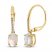 Opal & Diamond Earrings 1/20 ct tw 10K Yellow Gold