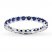 Stackable Ring Lab-Created Sapphire Sterling Silver