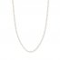 Beaded Curb Chain Necklace 14K Yellow Gold 16" Length