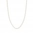 Beaded Curb Chain Necklace 14K Yellow Gold 16" Length