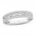 Diamond Anniversary Ring 1/5 ct tw Round-cut 10K White Gold