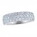 THE LEO Ideal Cut Diamond Anniversary Ring 1-1/2 ct tw 14K White Gold