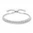 Diamond Bolo Bracelet 1/5 ct tw Round-cut Sterling Silver