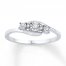 Diamond Ring 1/15 ct tw Round-cut Sterling Silver