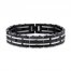 Men's Black Diamond Bracelet 1 ct tw Stainless Steel 8.5"