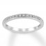 Diamond Wedding Band 1/20 ct tw 10K White Gold